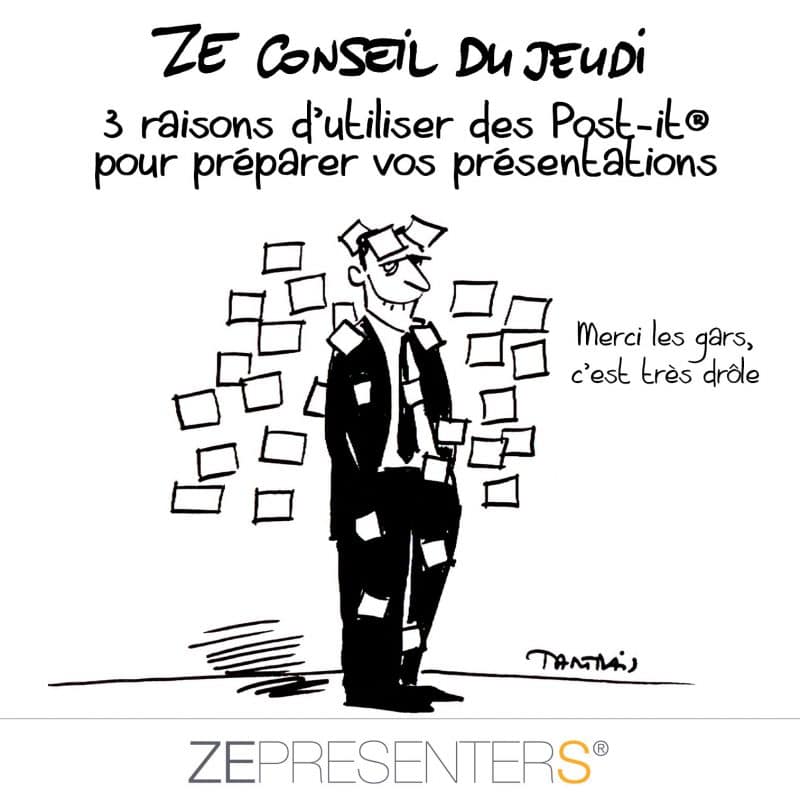 Pourquoi utliser des Post-It® pour préparer vos présentations ?