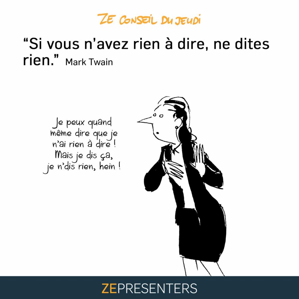 Mark Twain : Si vous n’avez rien à dire, ne dites rien ! Analyse citation