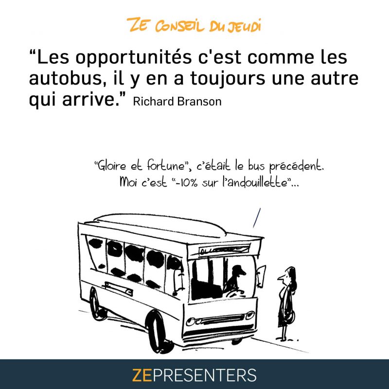 Métaphore sur l'abondance des opportunités et la patience nécessaire pour les saisir