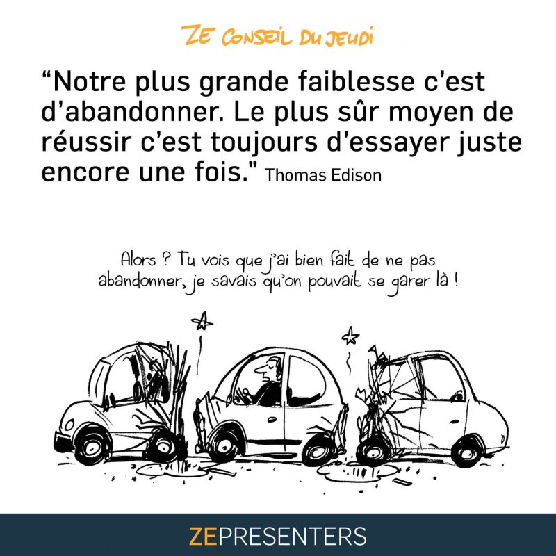 Incitation ludique à la prudence face aux conseils, avec une exception humoristique pour ceux de l'émetteur