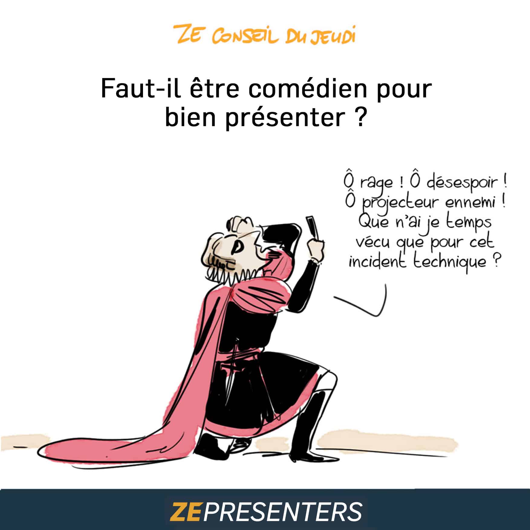 Faut-il être comédien pour bien présenter ?