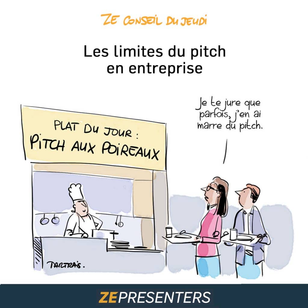 Discussion sur les défis et contraintes du pitch dans un contexte professionnel