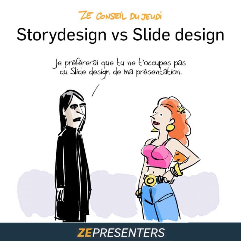 Comparaison entre la conception narrative et la conception visuelle dans les présentations