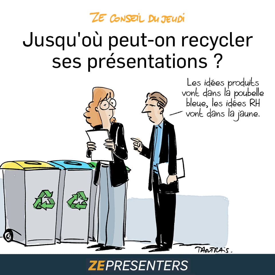 Réflexion sur les limites et l'éthique du recyclage de contenu dans les présentations