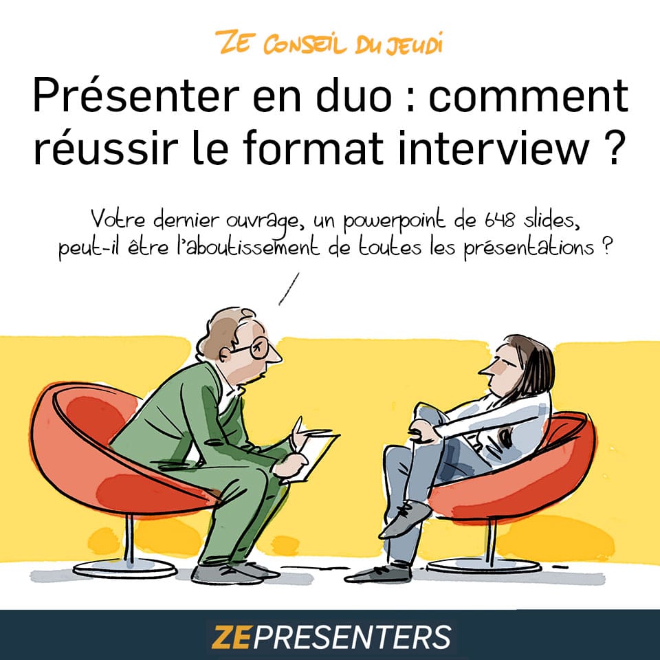 Présenter en duo : comment réussir le format interview ?