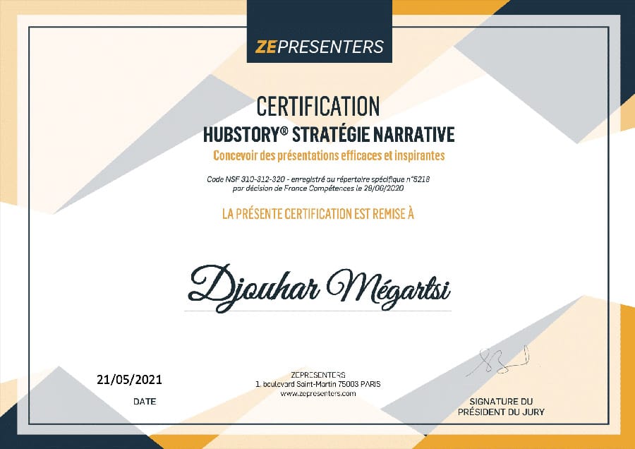 certification stratégie narrative