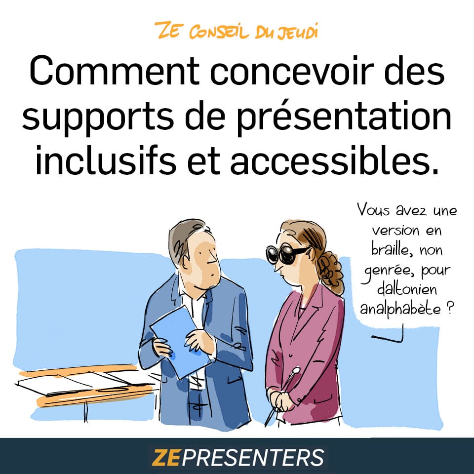 Comment concevoir des supports de présentation inclusifs et accessibles ?