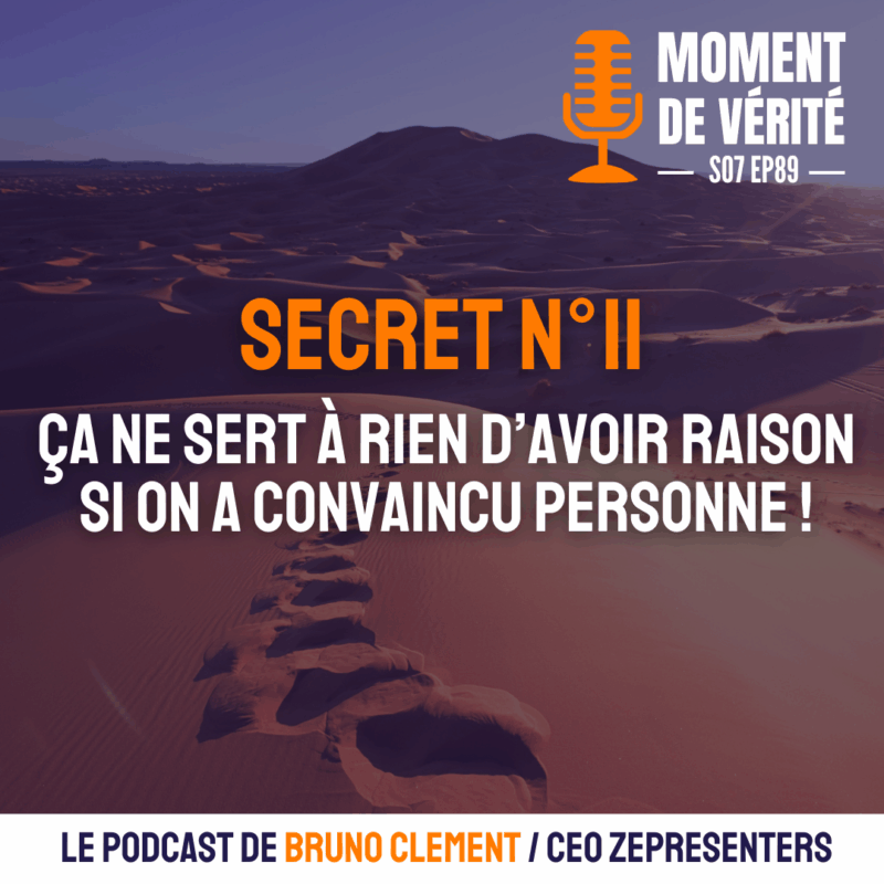 Image pour illustrer l'épisode du podcast intitulé "Ça ne sert à rien d'avoir raison si on convaincu personne !"